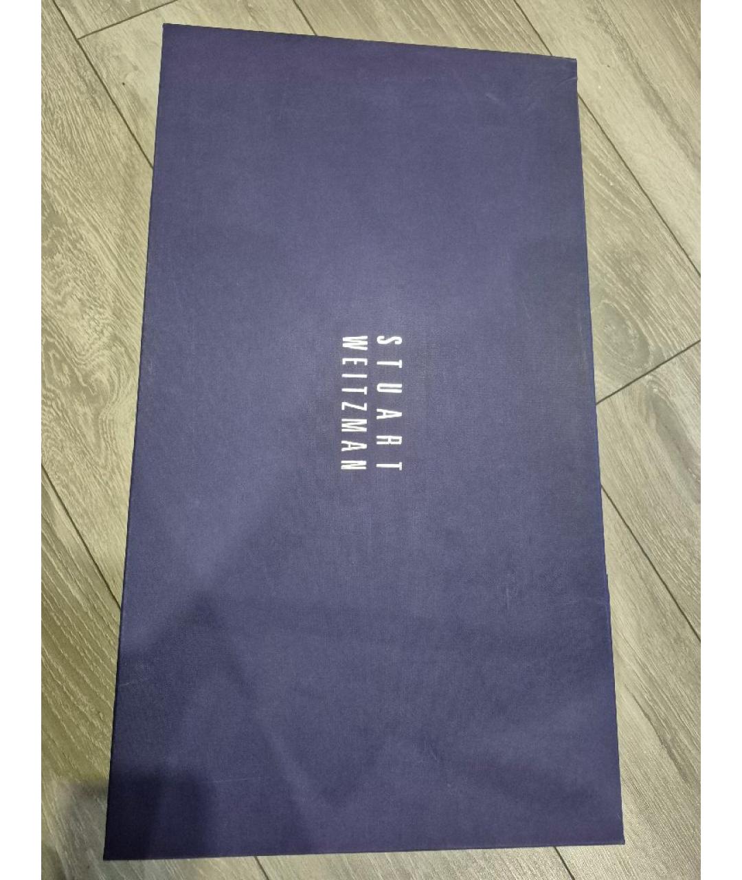 STUART WEITZMAN Черные кожаные ботфорты, фото 7