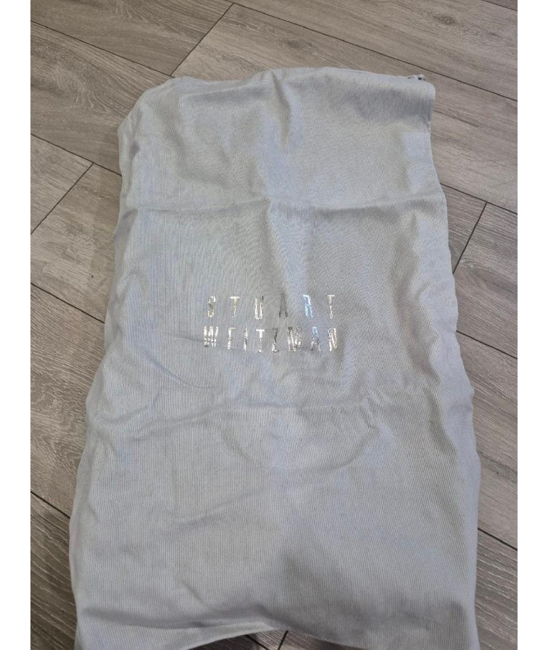 STUART WEITZMAN Черные кожаные ботфорты, фото 6