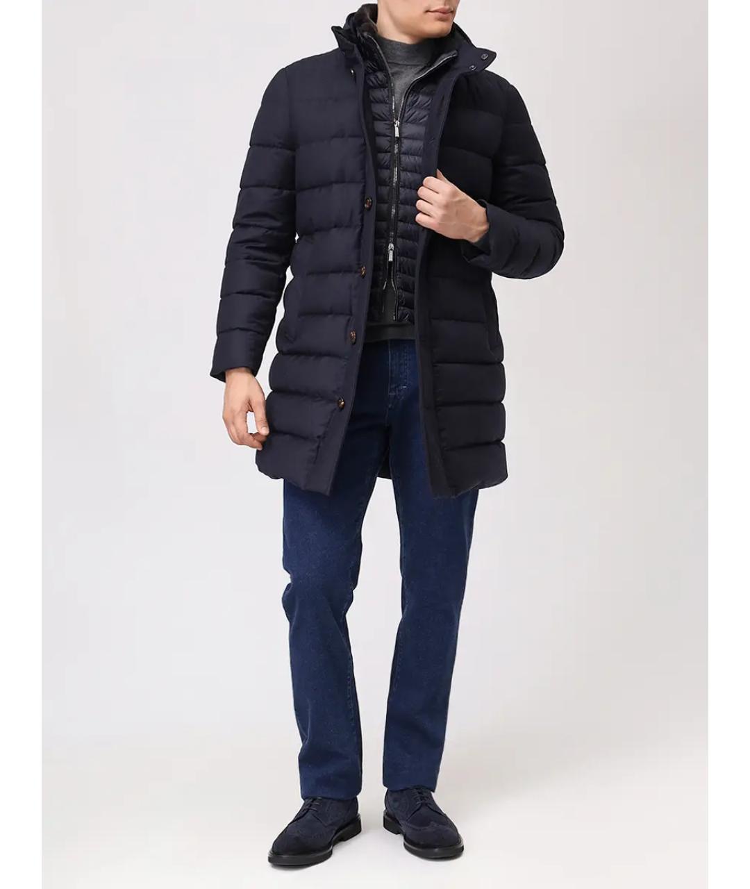 MOORER Синий пуховик, фото 2