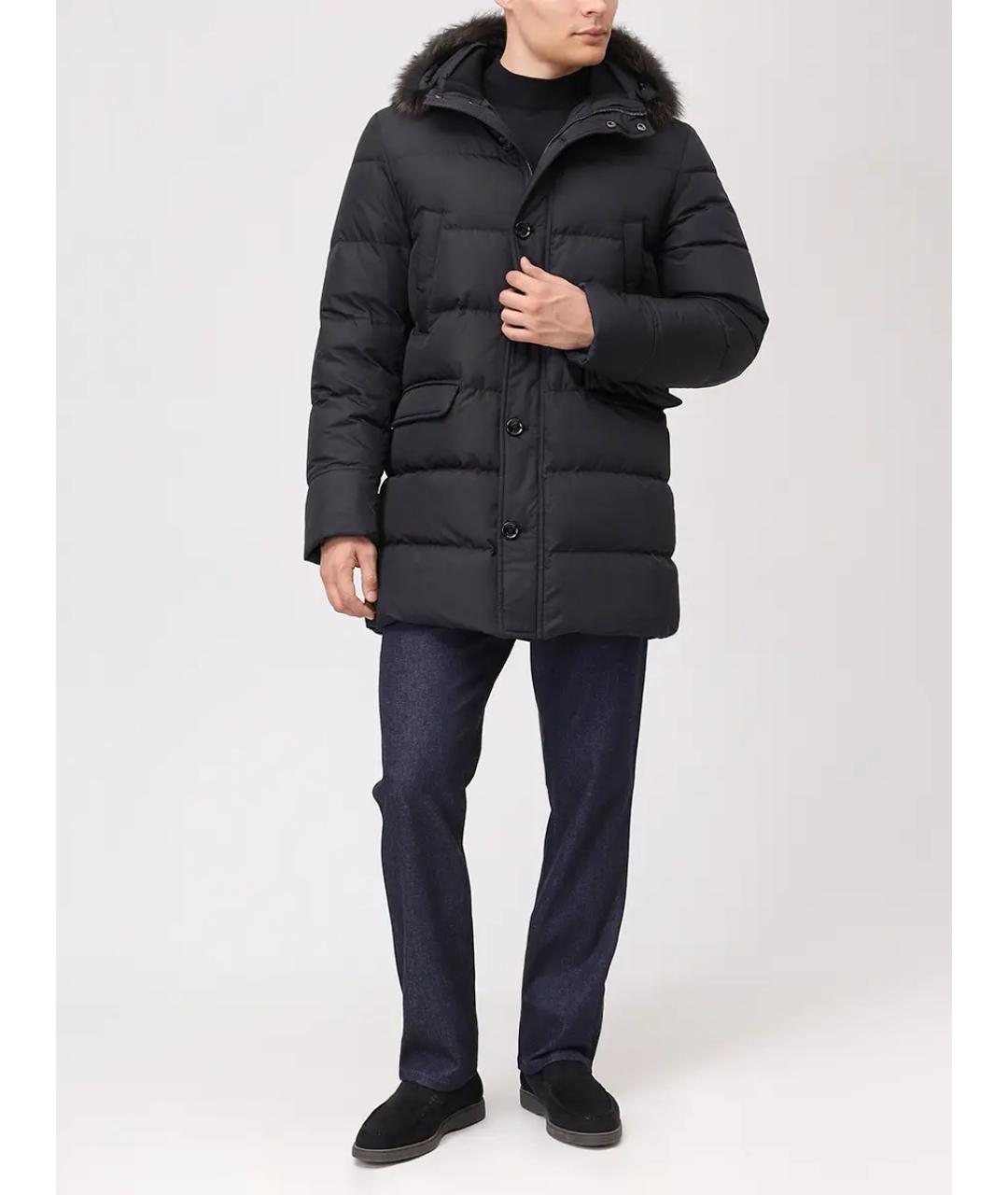 MOORER Черный пуховик, фото 2