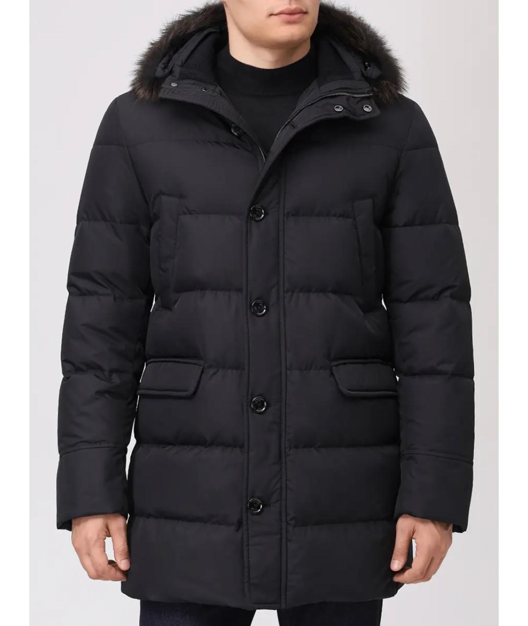 MOORER Черный пуховик, фото 4