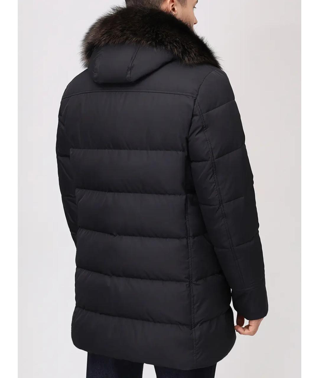 MOORER Черный пуховик, фото 3