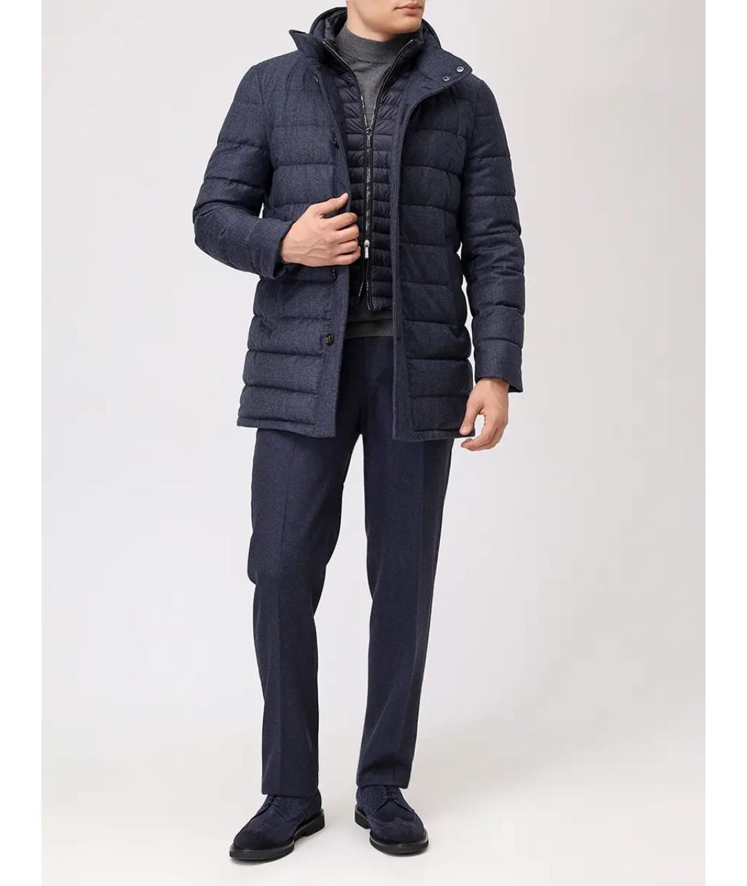 MOORER Синий пуховик, фото 2