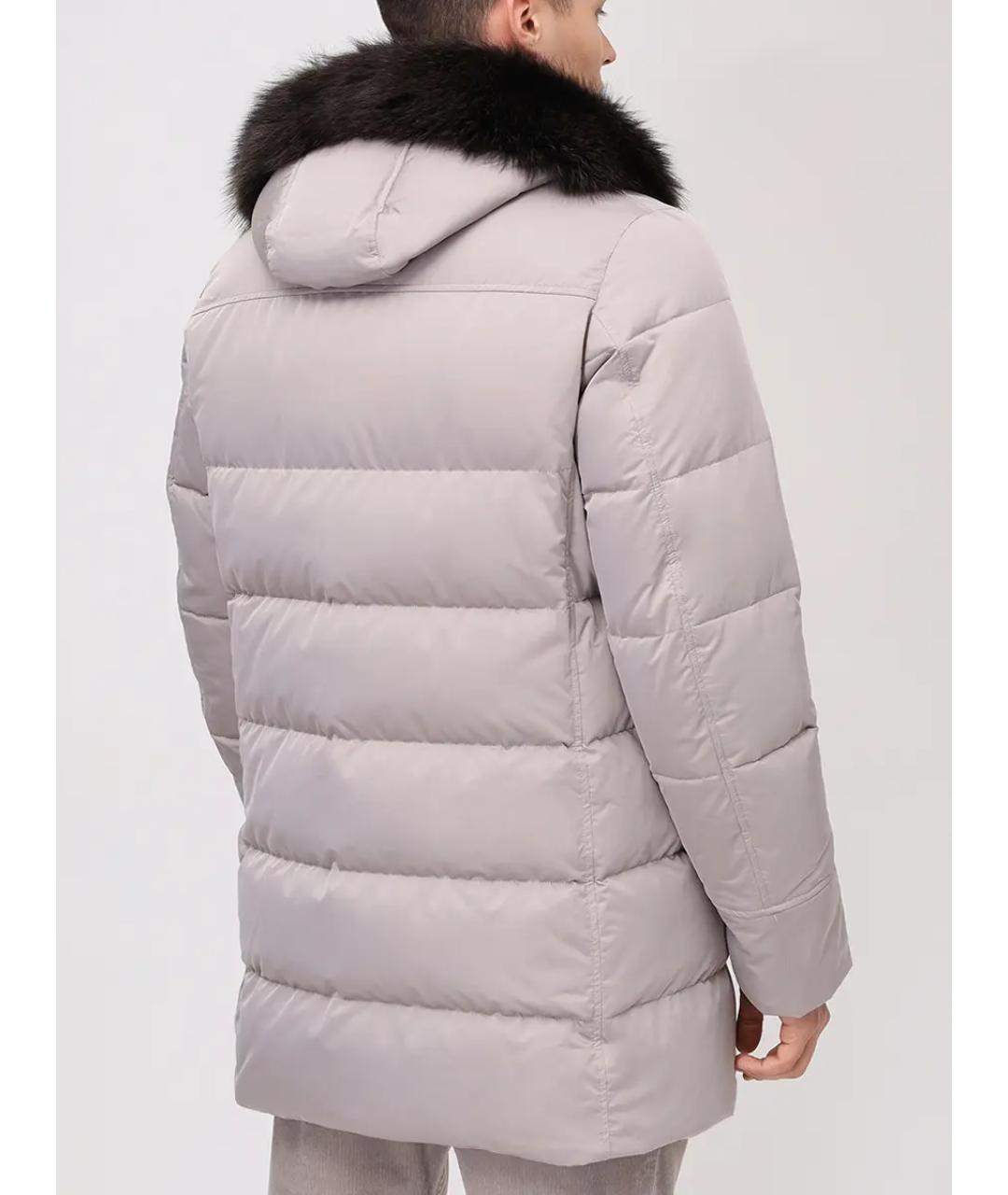 MOORER Серый пуховик, фото 3