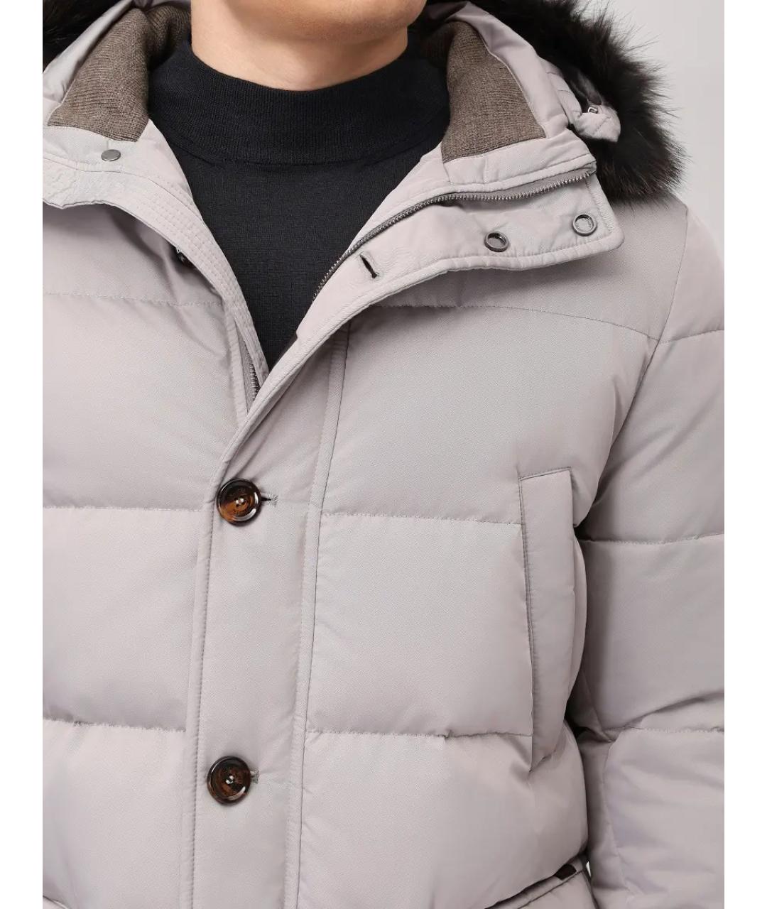 MOORER Серый пуховик, фото 5