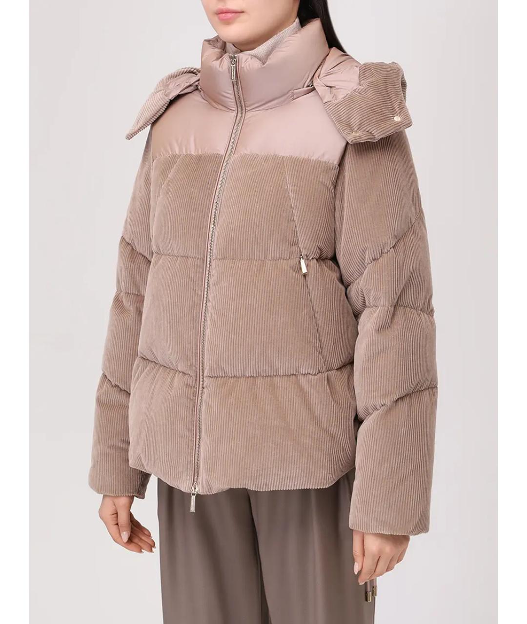 MOORER Бежевый пуховик, фото 4