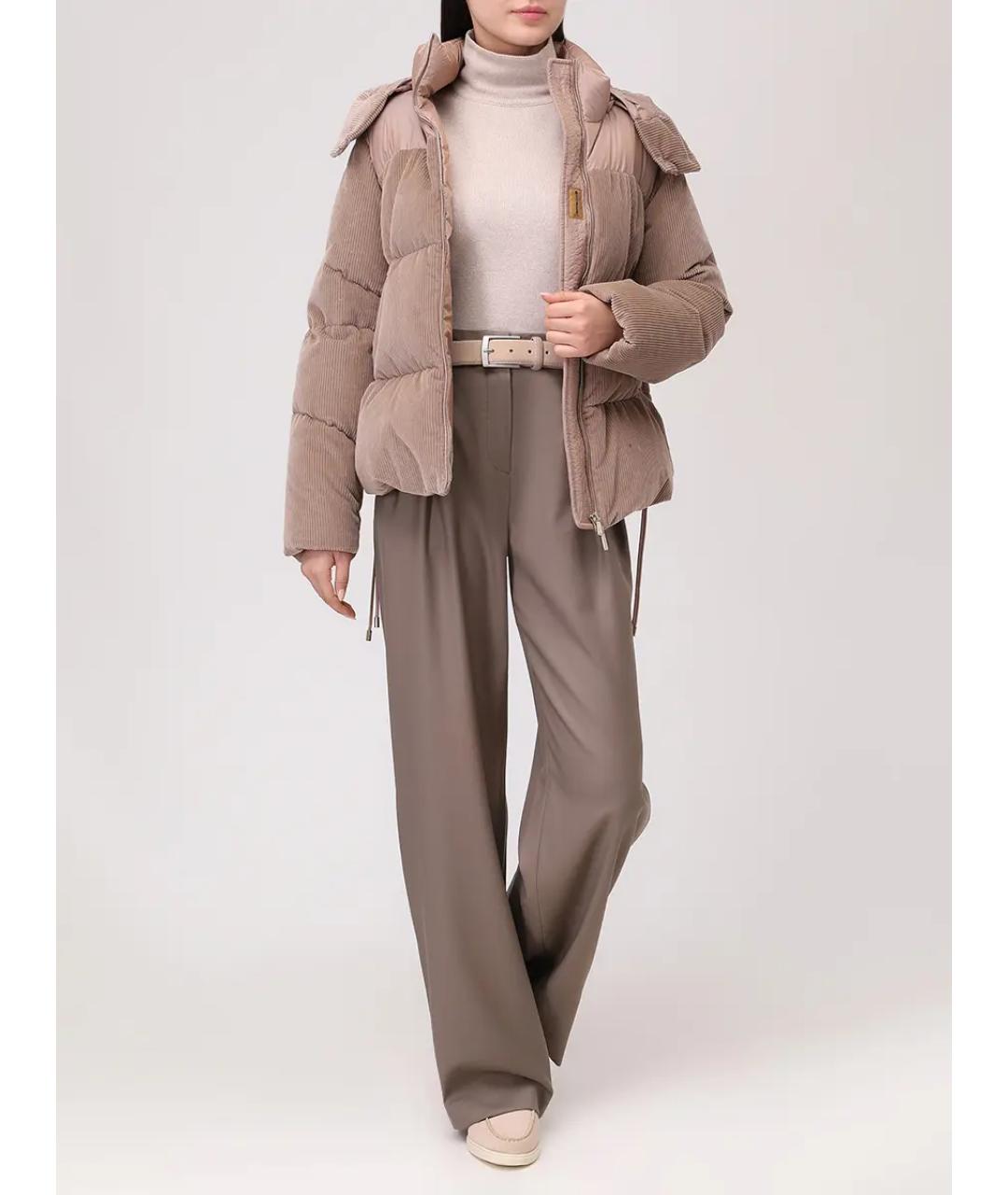 MOORER Бежевый пуховик, фото 2