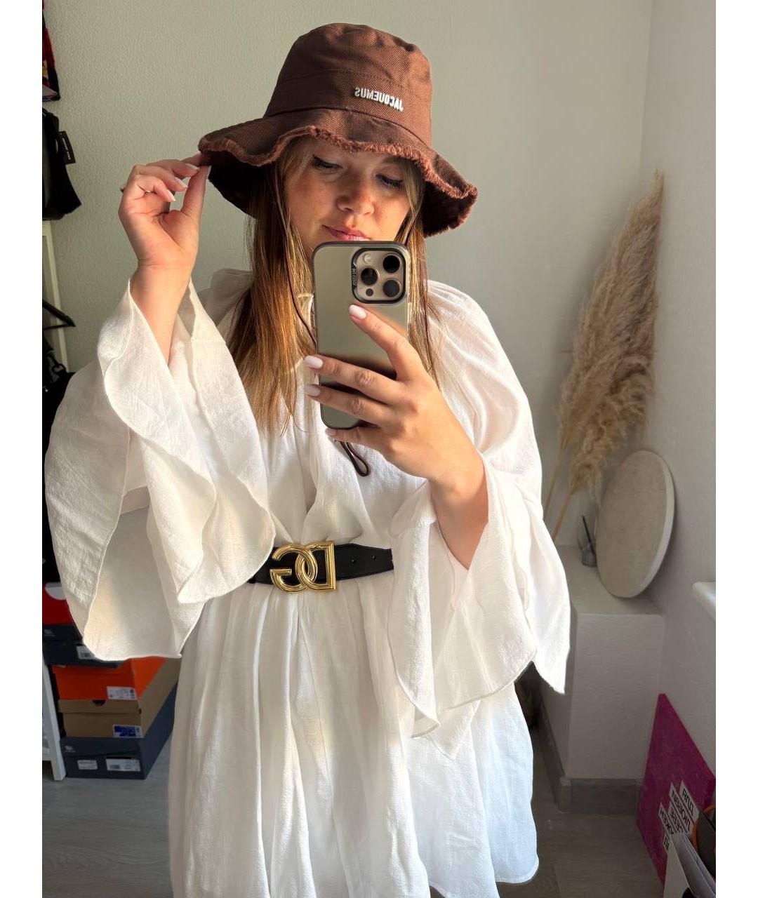 JACQUEMUS Коричневая хлопковая панама, фото 4