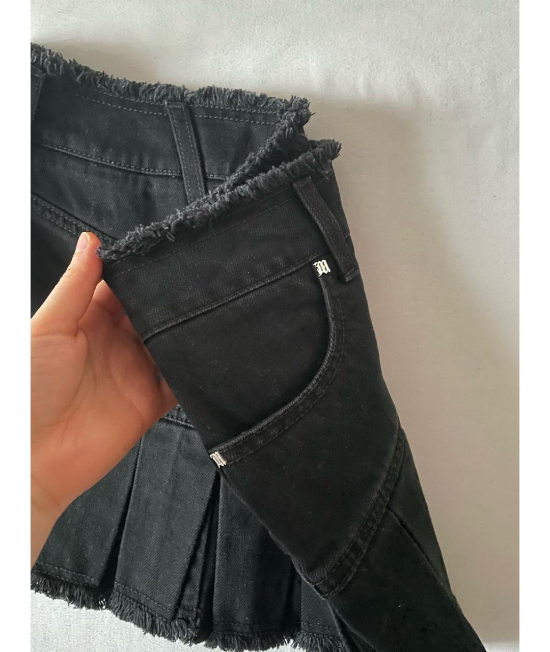 MISBHV Черная деним юбка мини, фото 6