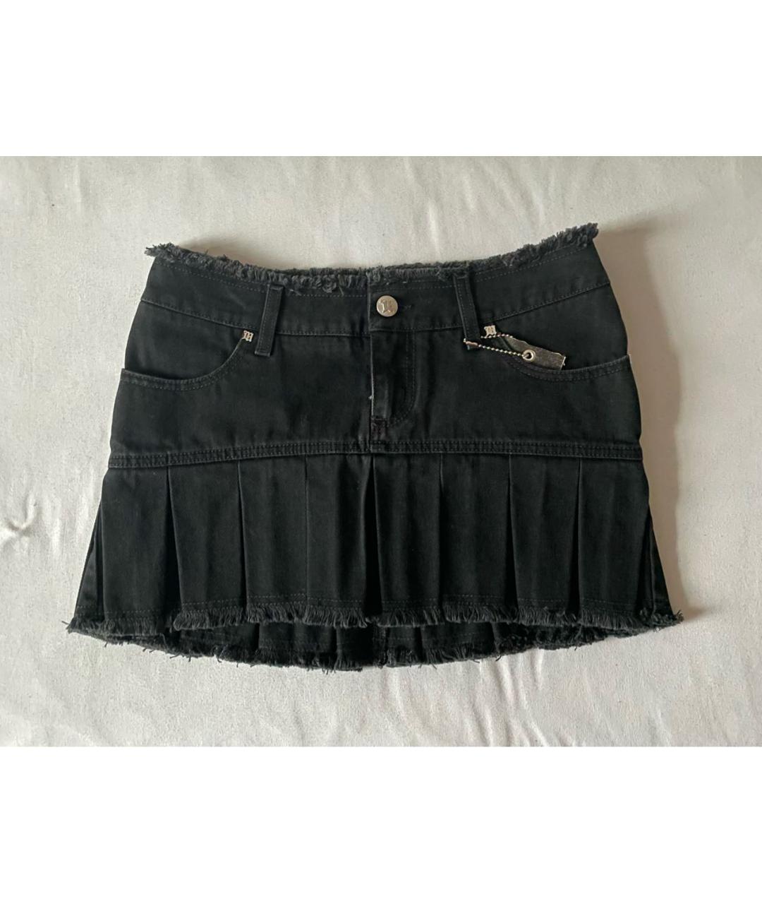 MISBHV Черная деним юбка мини, фото 8