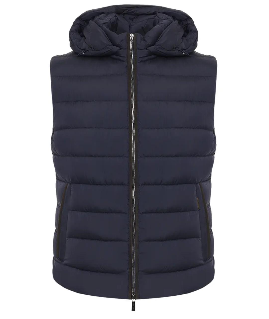 MOORER Синий жилет, фото 1