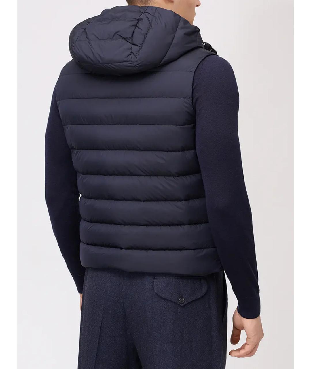 MOORER Синий жилет, фото 3