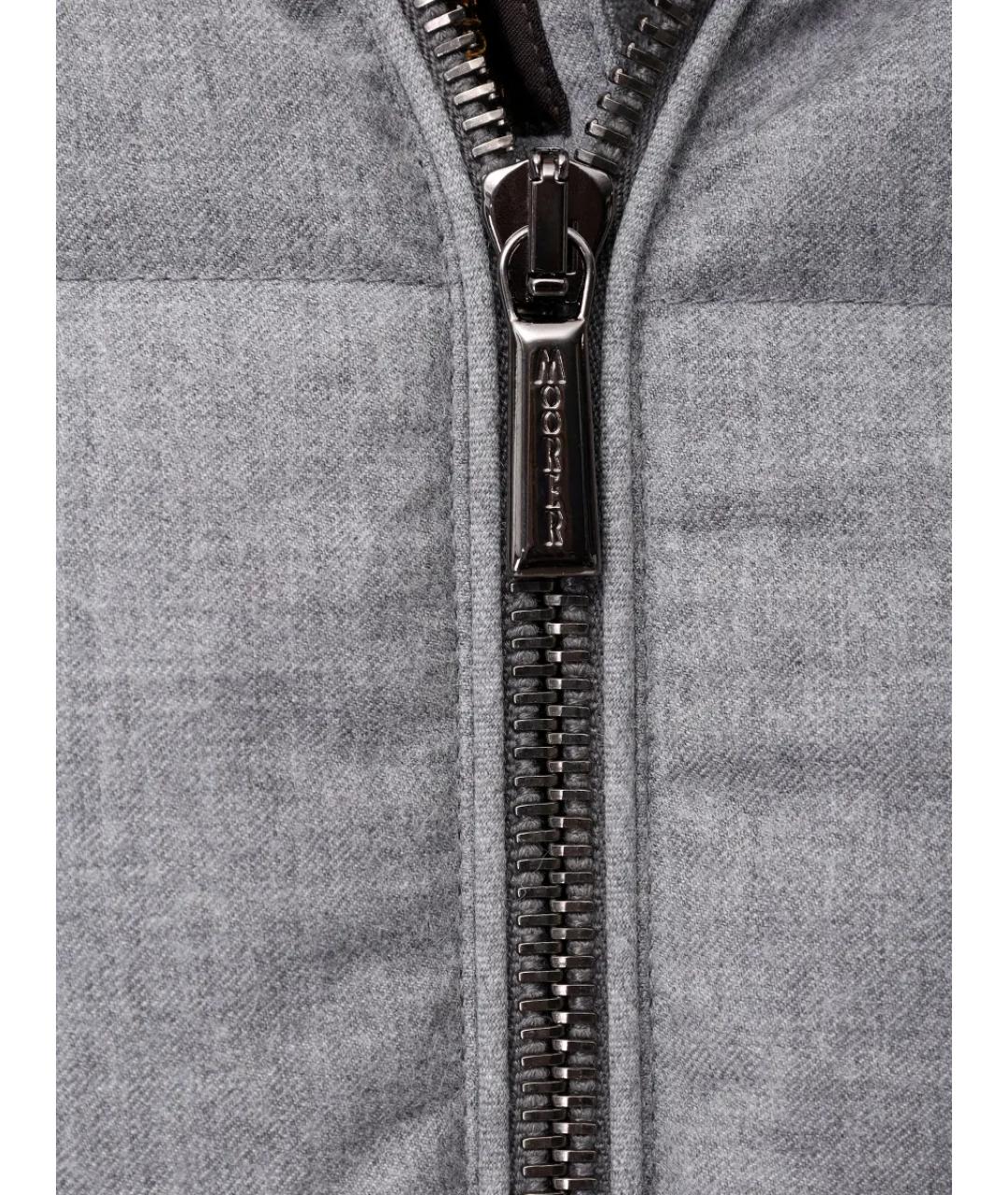 MOORER Серый шерстяной жилет, фото 6