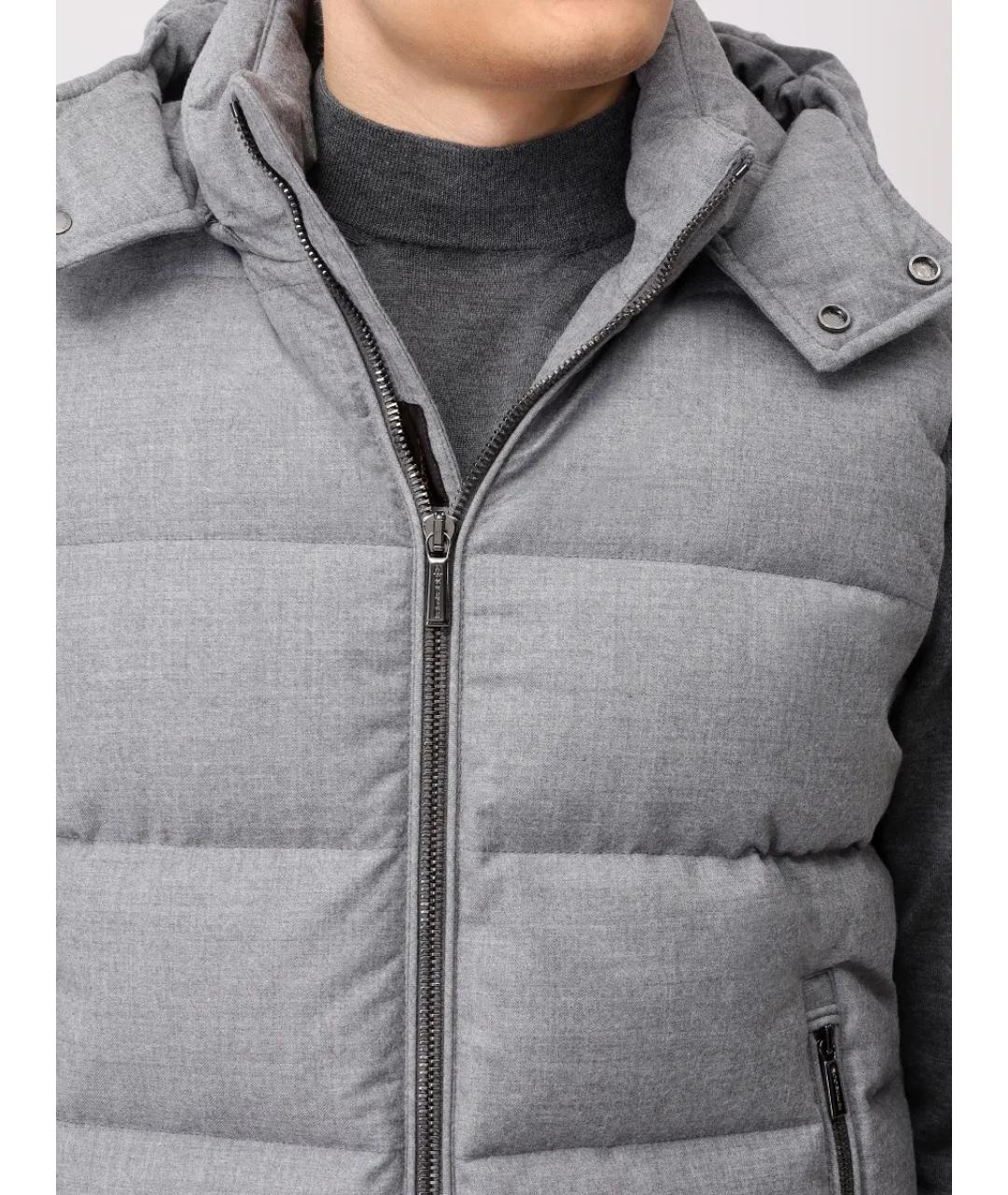 MOORER Серый шерстяной жилет, фото 5