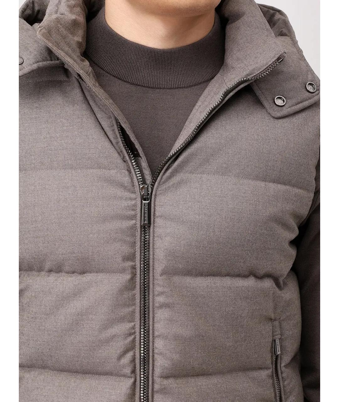 MOORER Бежевый шерстяной жилет, фото 5