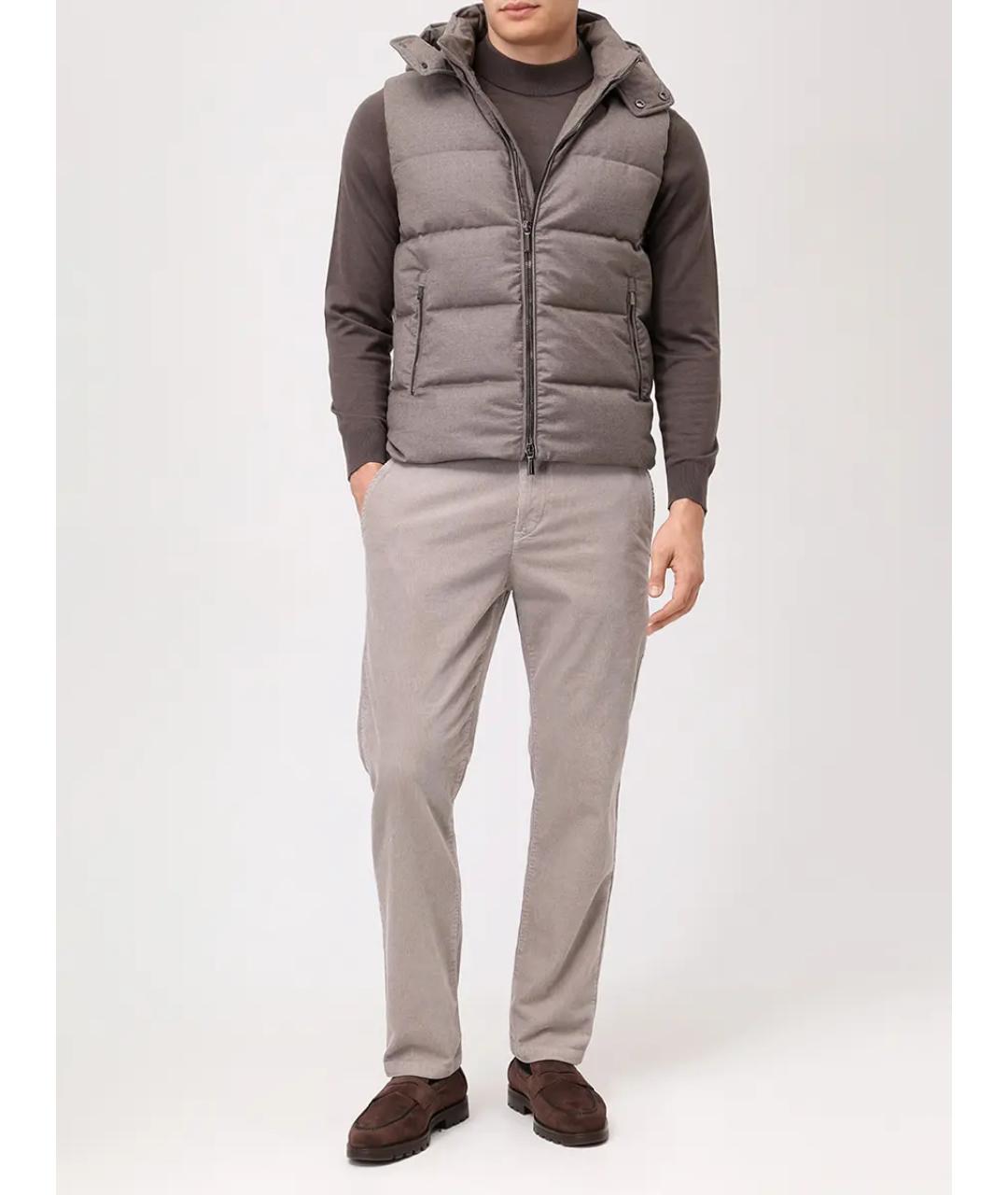 MOORER Бежевый шерстяной жилет, фото 2