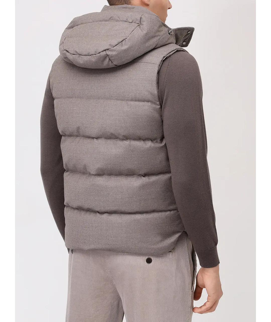 MOORER Бежевый шерстяной жилет, фото 3