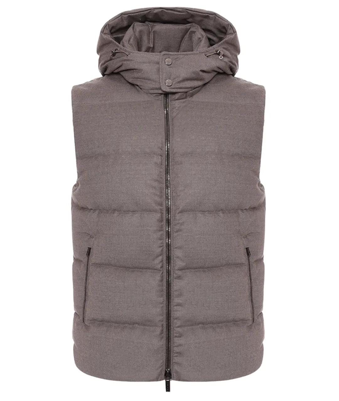 MOORER Бежевый шерстяной жилет, фото 1