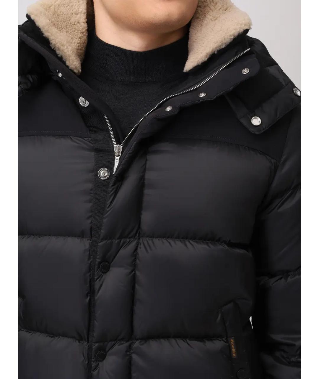 MOORER Черный пуховик, фото 5