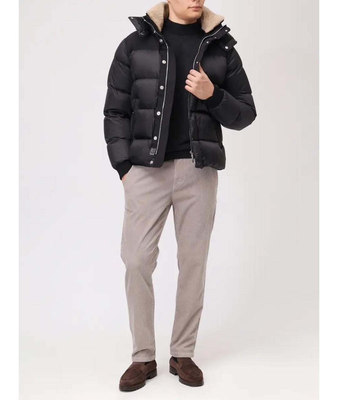 MOORER Черный пуховик, фото 2
