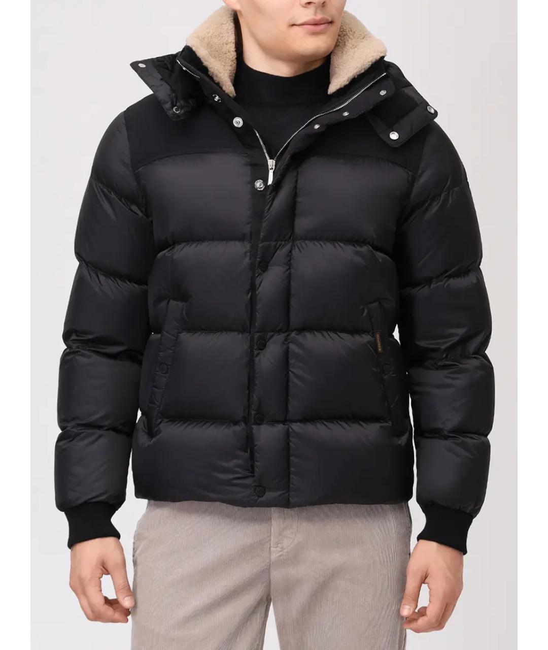 MOORER Черный пуховик, фото 4