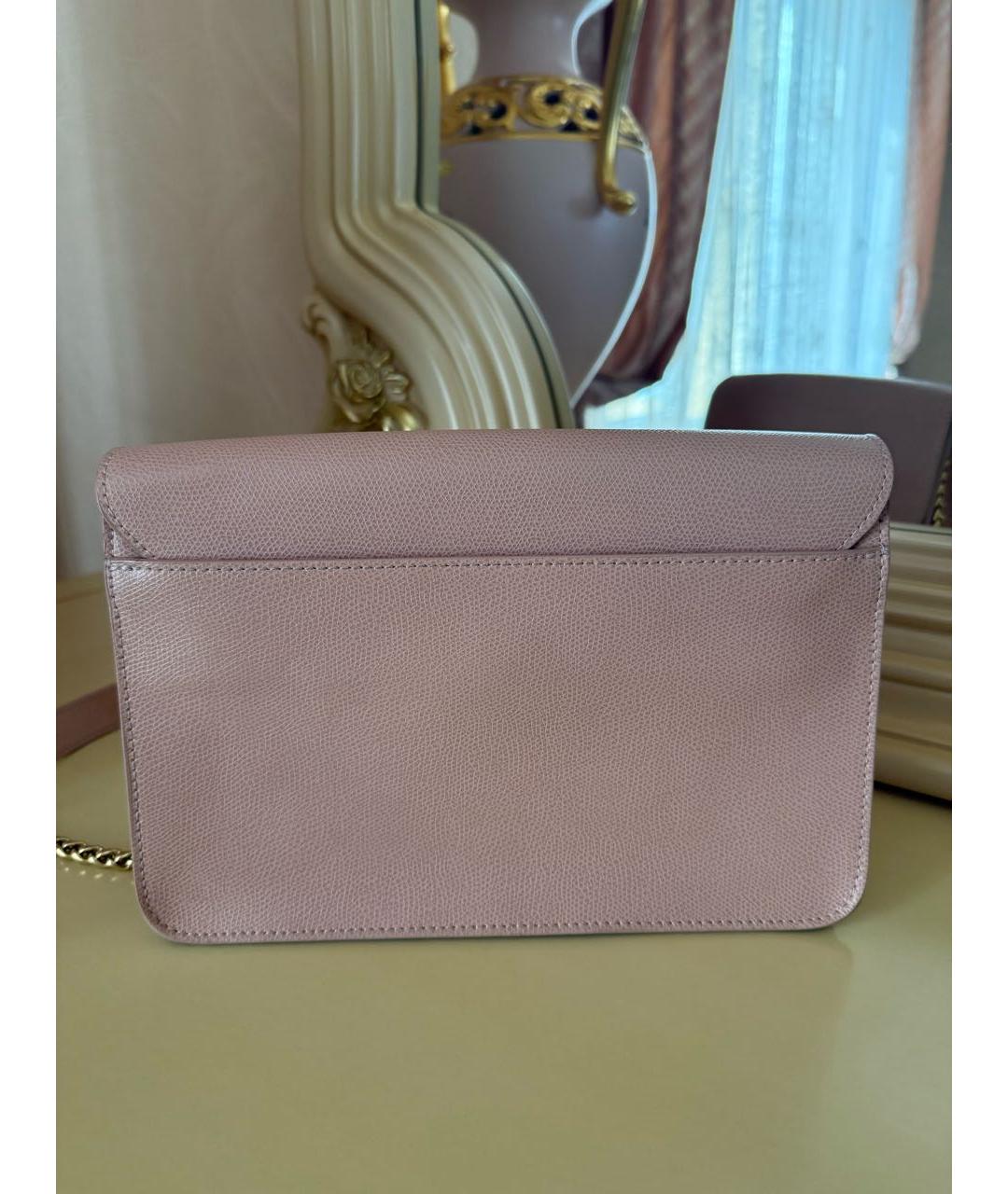 FURLA Розовая кожаная сумка через плечо, фото 3