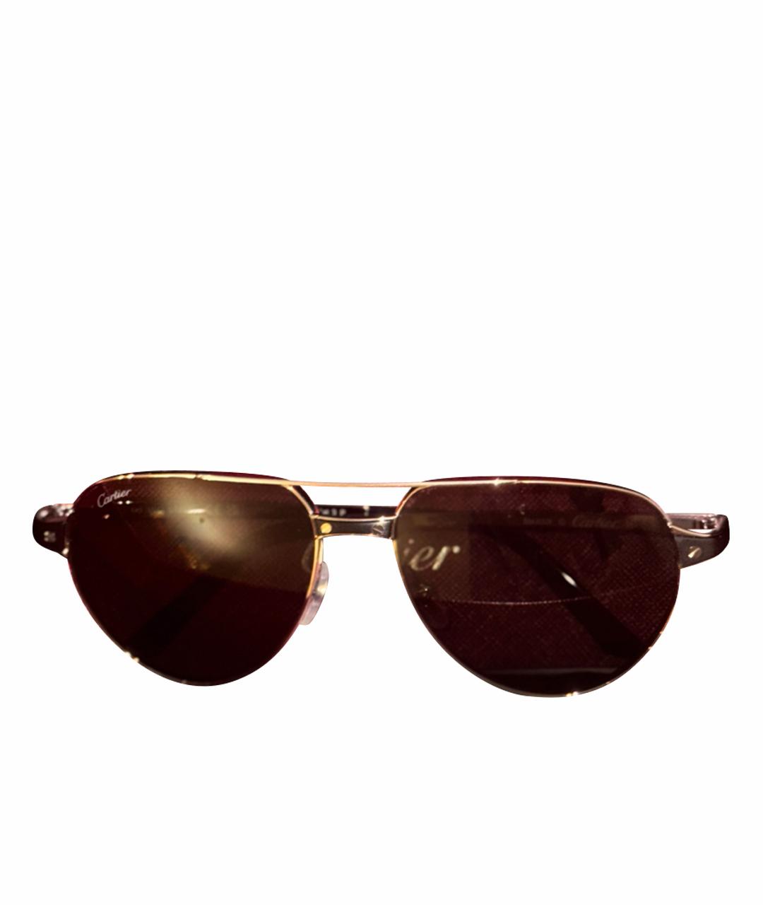 CARTIER Серебряные металлические солнцезащитные очки, фото 1