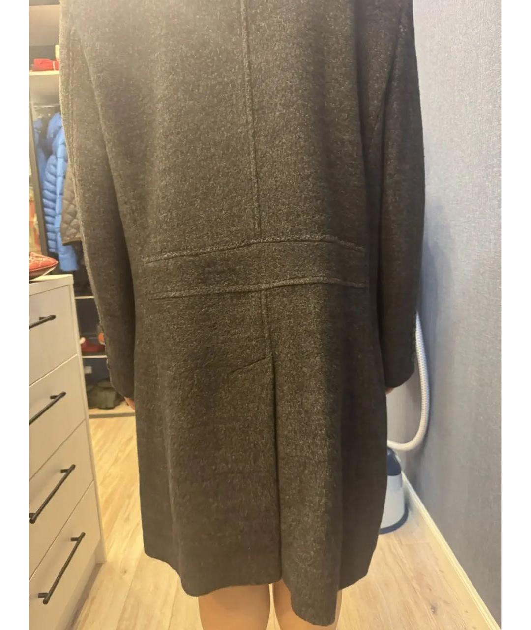 KARL LAGERFELD Серое шерстяное пальто, фото 8