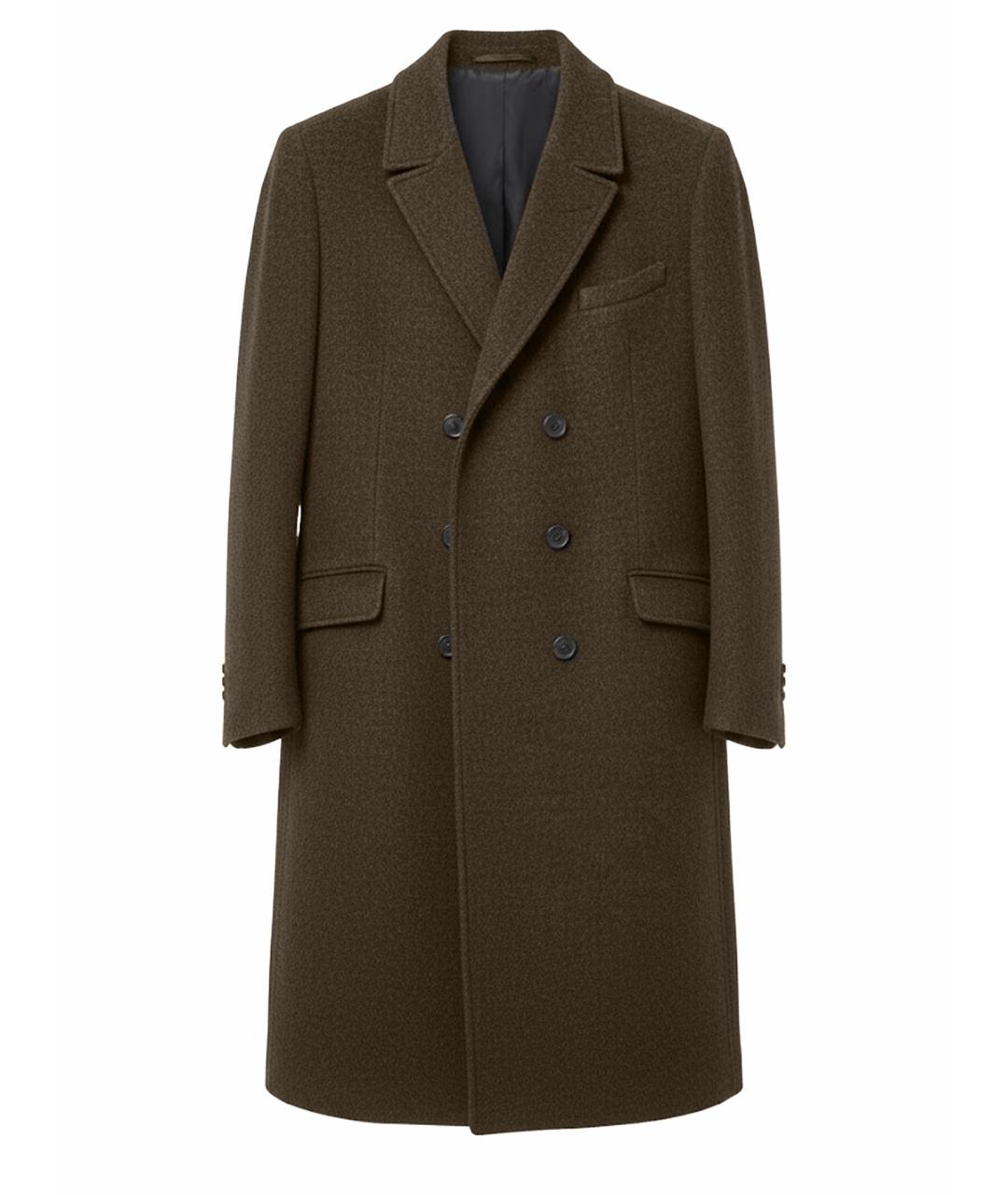 KARL LAGERFELD Серое шерстяное пальто, фото 1