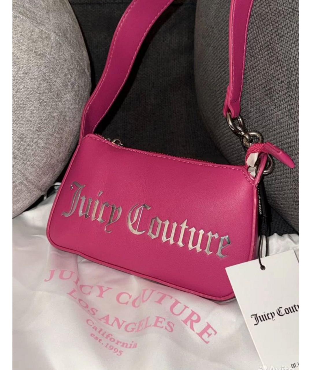 JUICY COUTURE Розовая сумка через плечо из искусственной кожи, фото 2