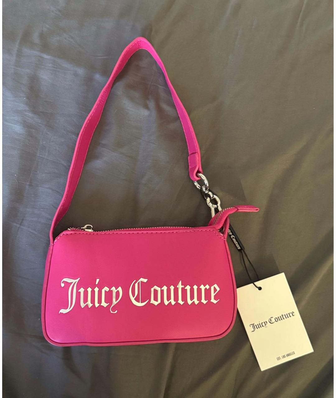 JUICY COUTURE Розовая сумка через плечо из искусственной кожи, фото 6