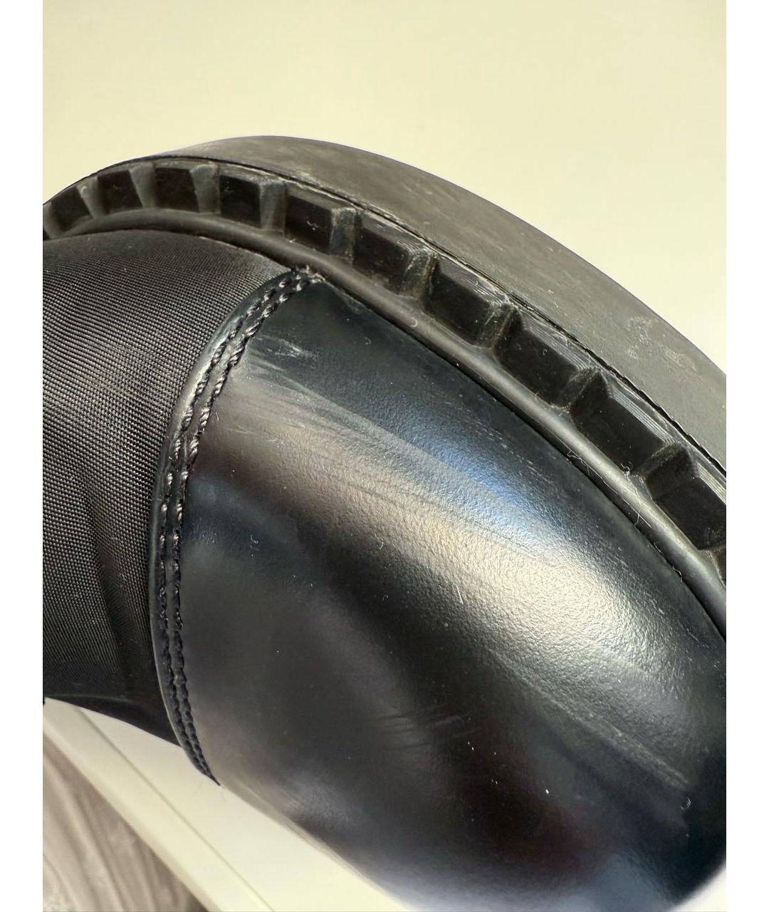 PRADA Черные неопреновые сапоги, фото 5