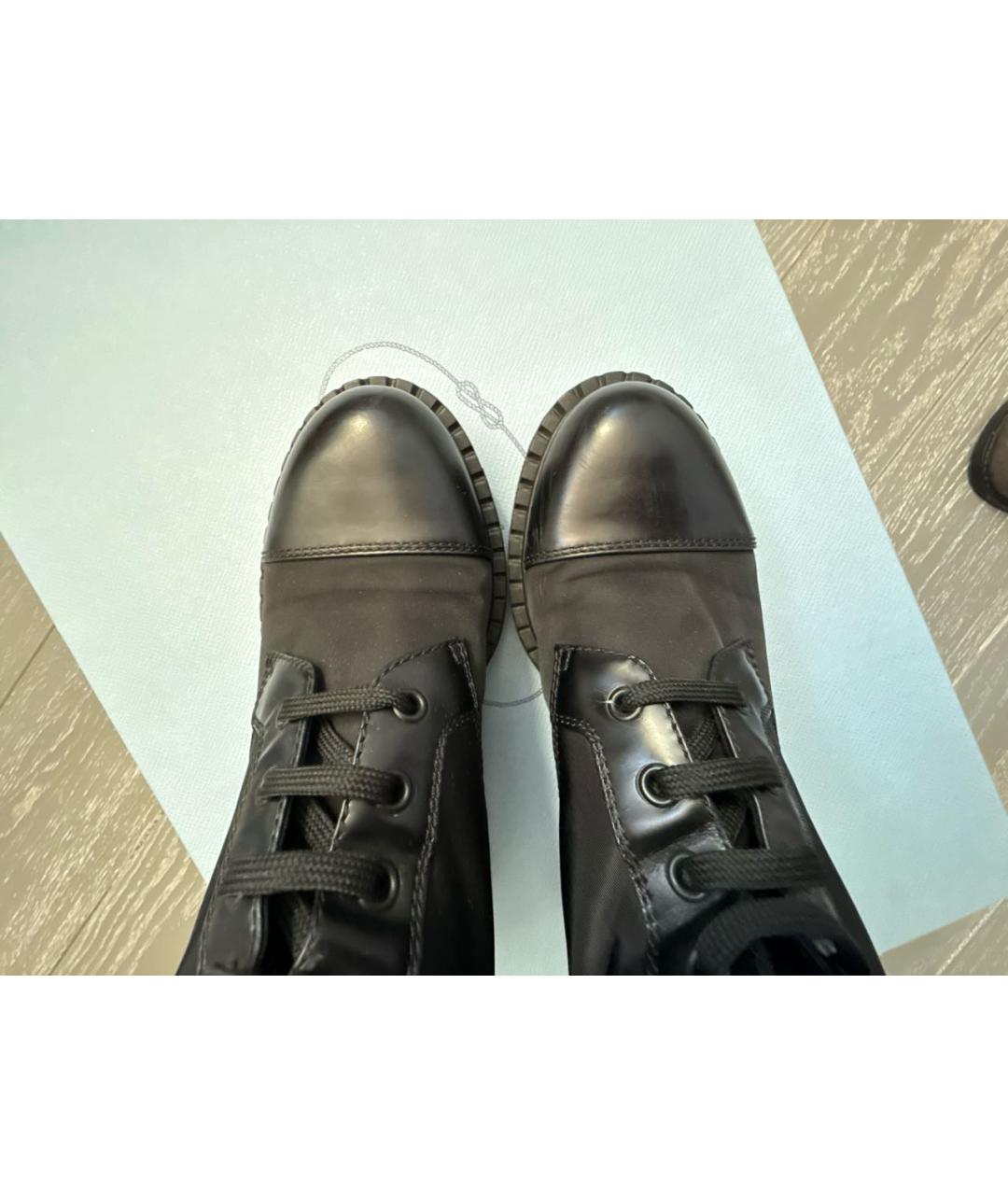 PRADA Черные неопреновые сапоги, фото 3