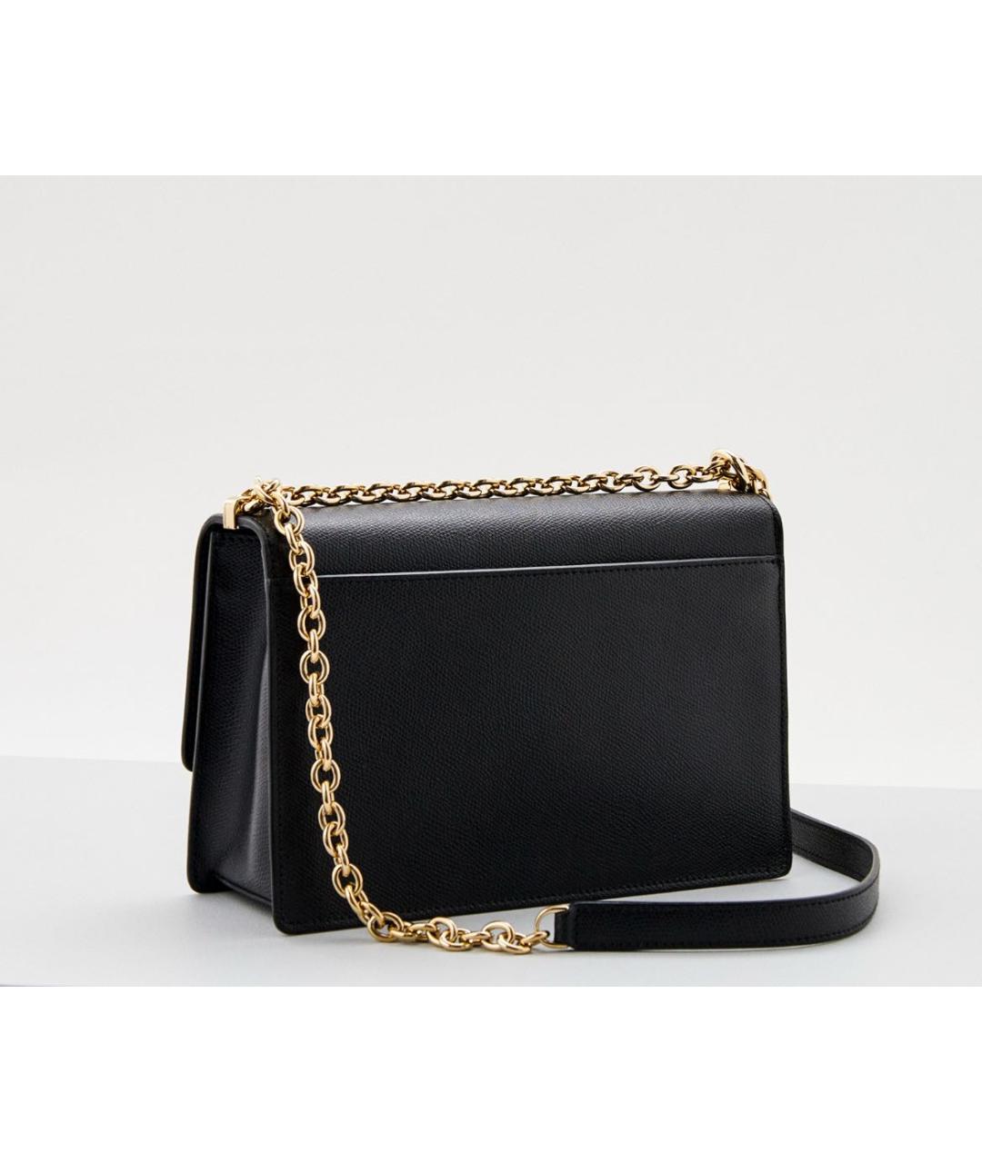 FURLA Черная кожаная сумка через плечо, фото 3