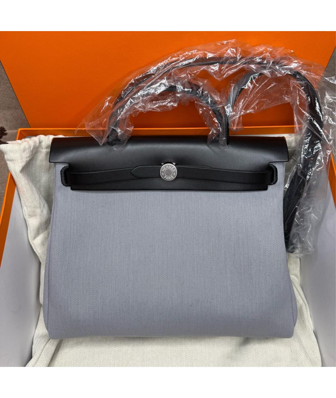 HERMES Серая сумка с короткими ручками, фото 2