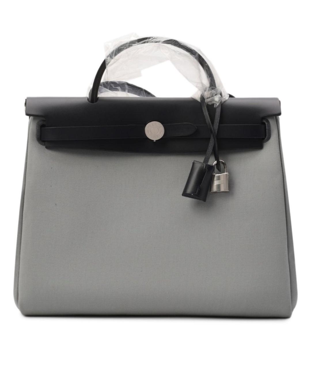 HERMES Серая сумка с короткими ручками, фото 1