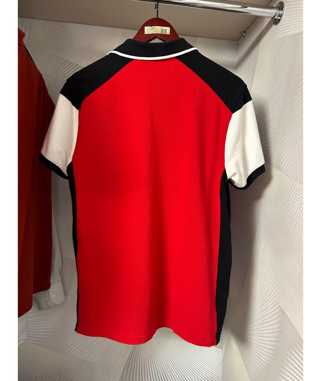 POLO RALPH LAUREN Красное хлопковое поло с коротким рукавом, фото 2