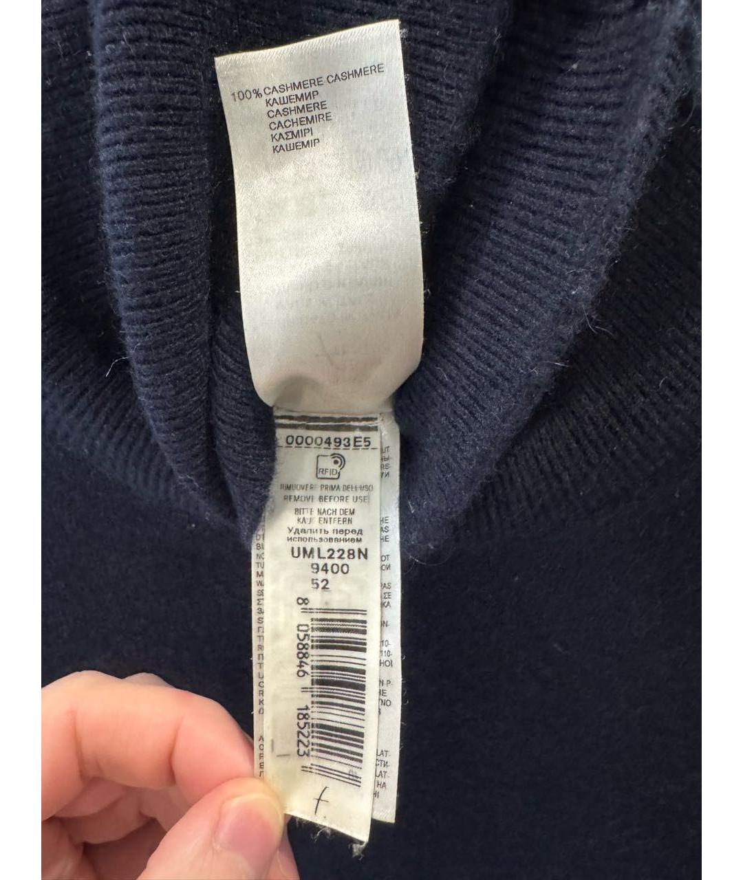 FALCONERI Темно-синяя кашемировая водолазка, фото 5