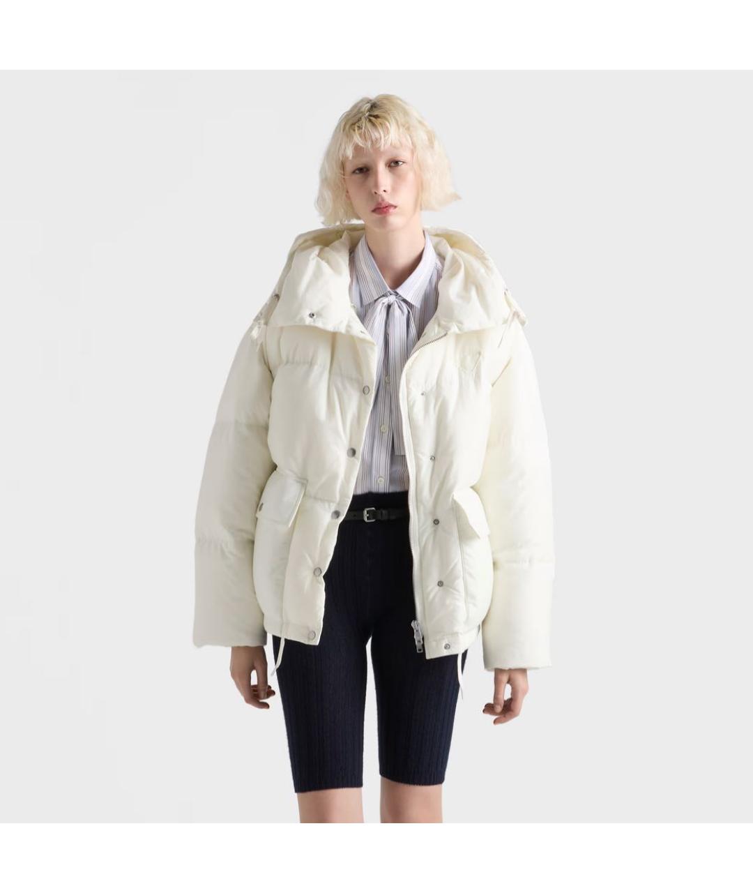 PRADA Белый пуховик, фото 2