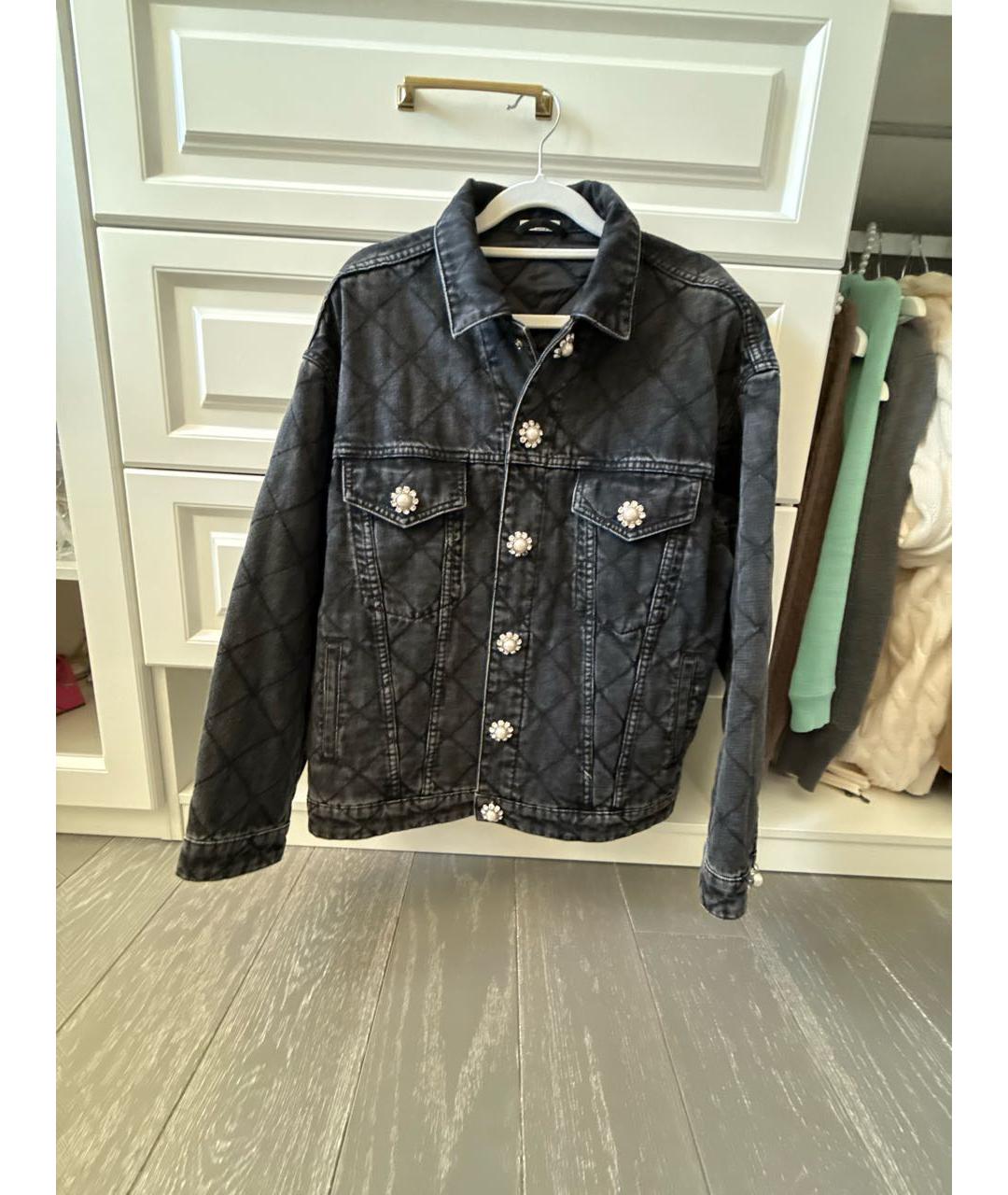 MIU MIU Антрацитовая деним куртка, фото 5