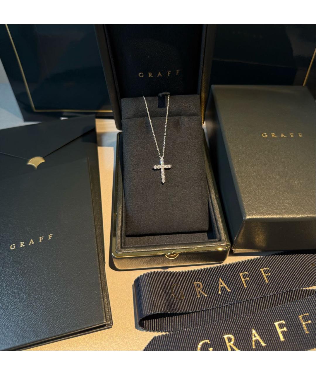 GRAFF Белая подвеска из белого золота, фото 6