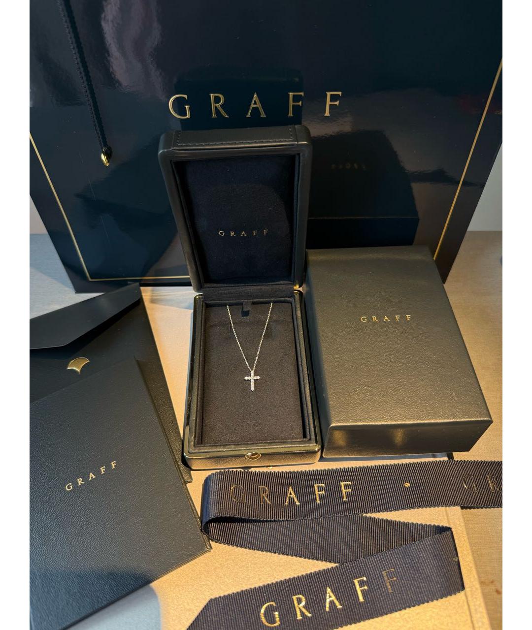 GRAFF Белая подвеска из белого золота, фото 7