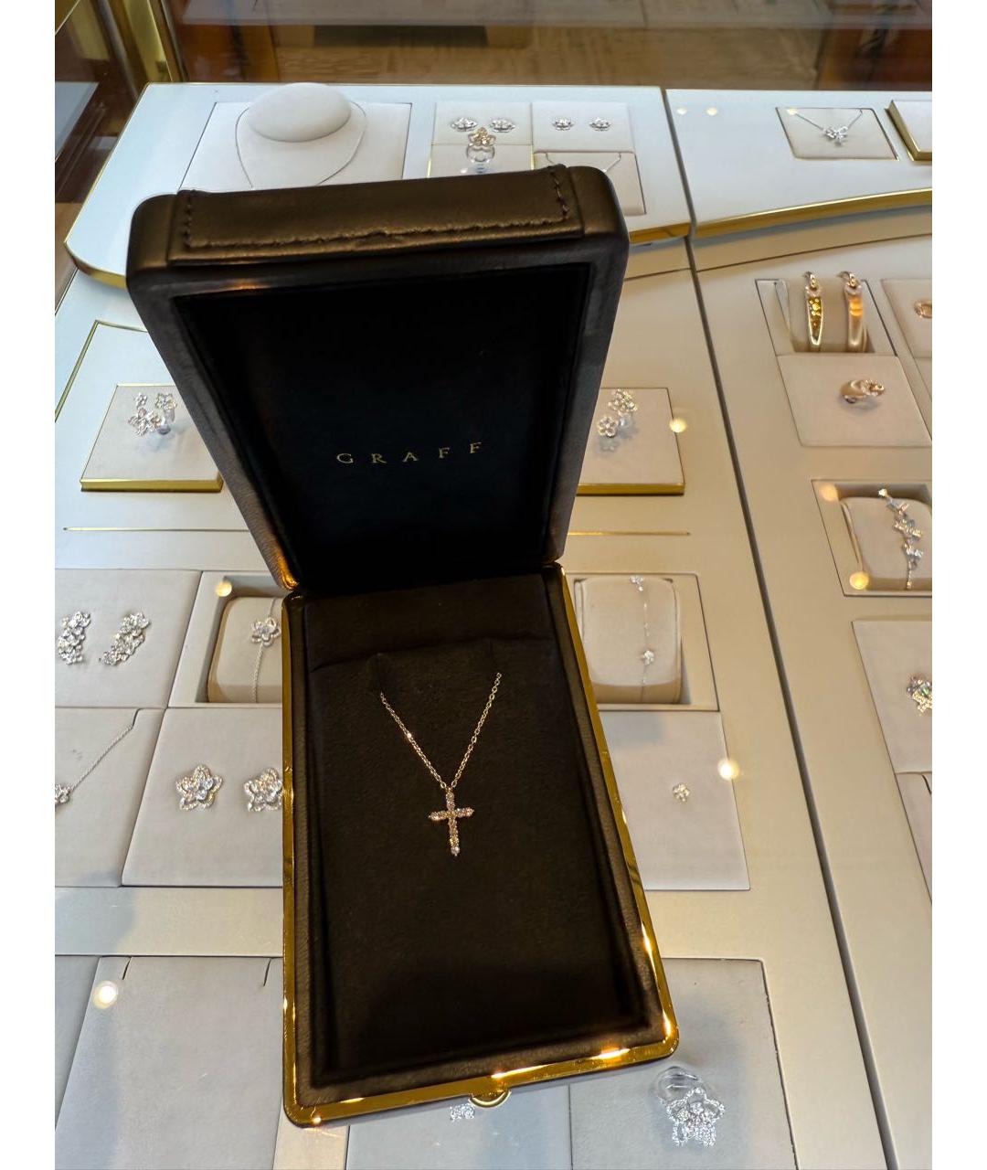 GRAFF Белая подвеска из белого золота, фото 5