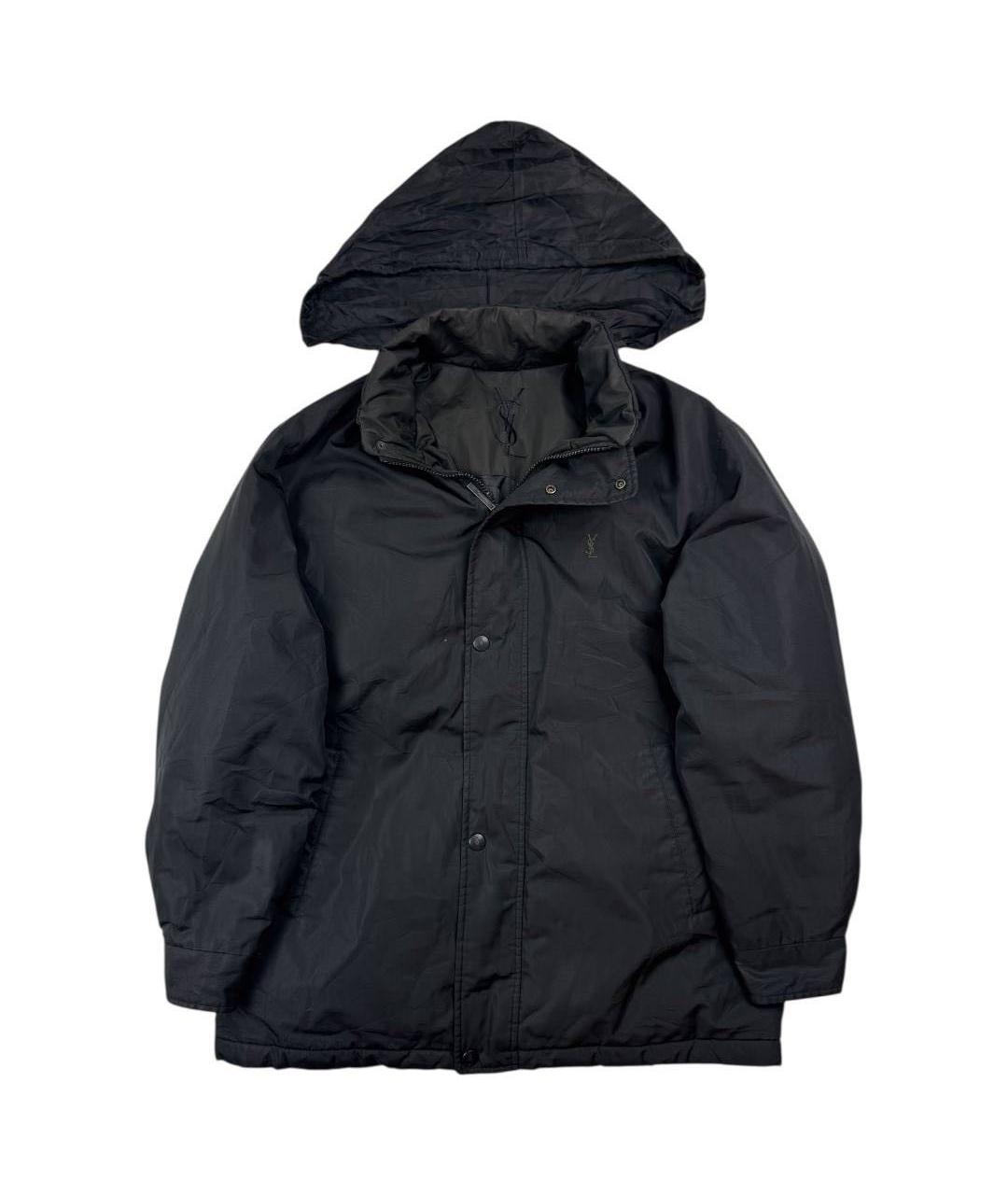 SAINT LAURENT Черная полиэстеровая куртка, фото 1