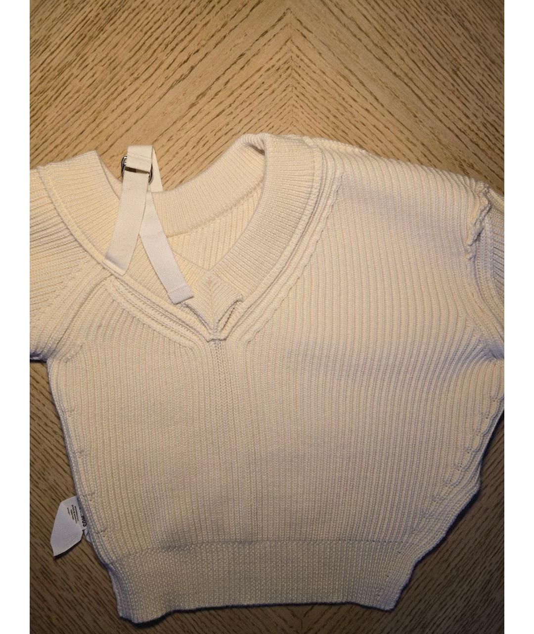 JACQUEMUS Бежевый шерстяной джемпер / свитер, фото 3