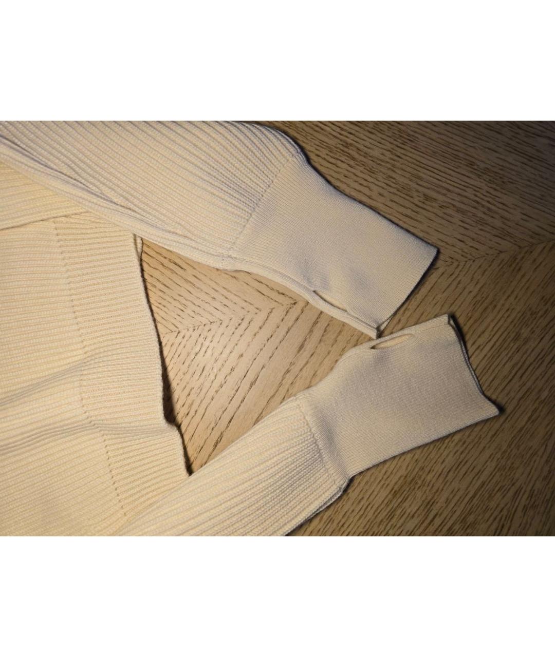 JACQUEMUS Бежевый шерстяной джемпер / свитер, фото 4