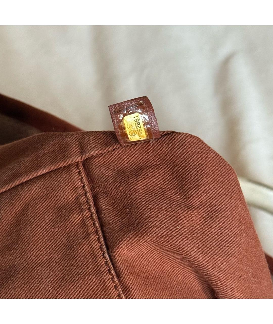 CHANEL Бежевая хлопковая сумка тоут, фото 6