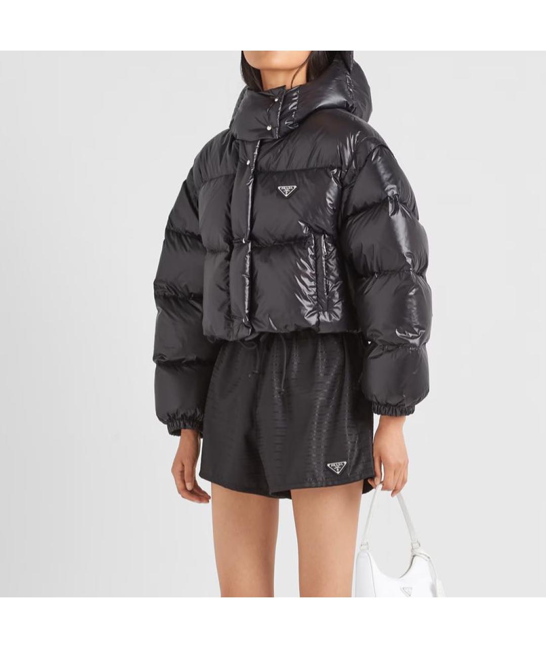 PRADA Черный пуховик, фото 2