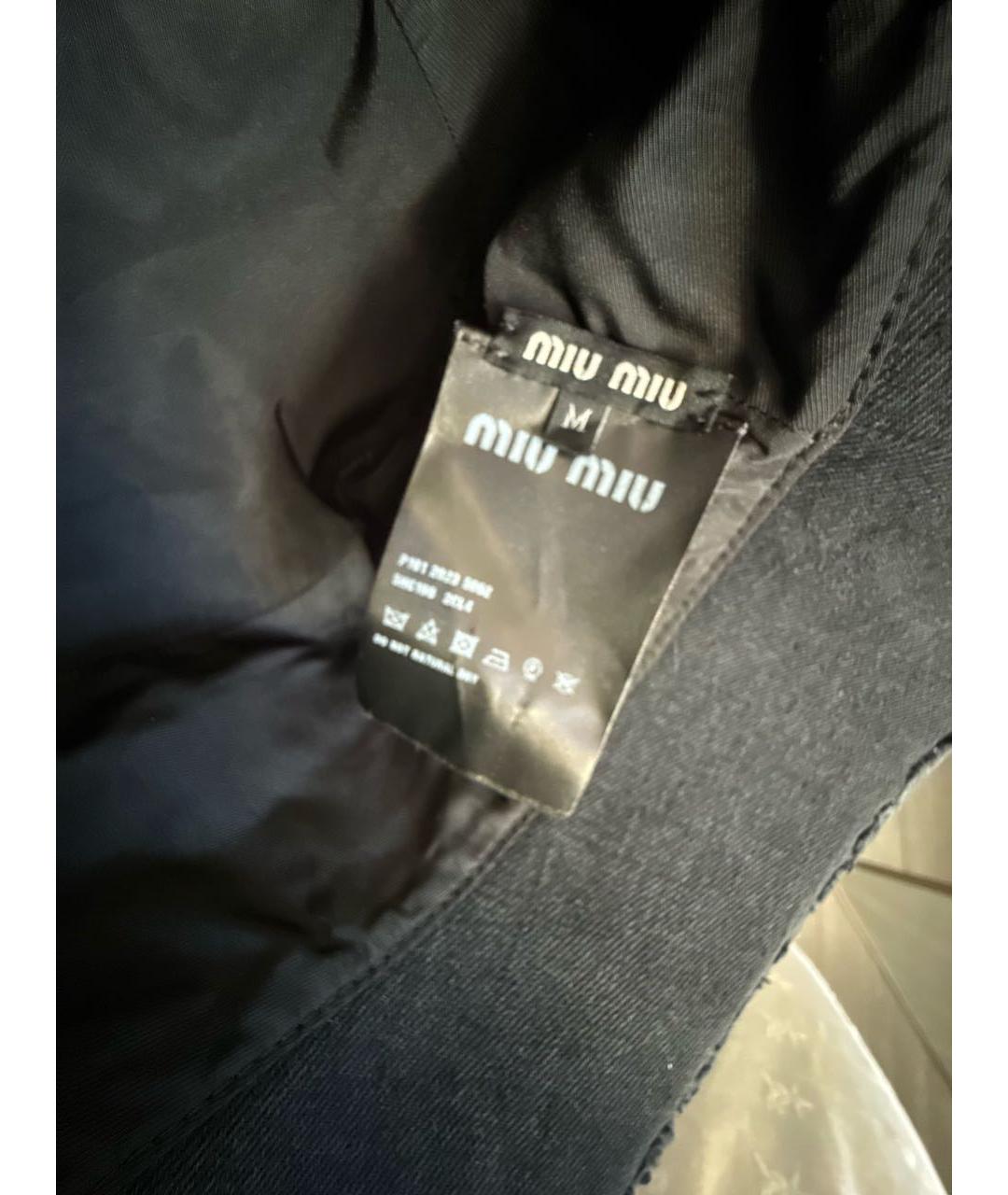 MIU MIU Антрацитовая хлопковая панама, фото 3