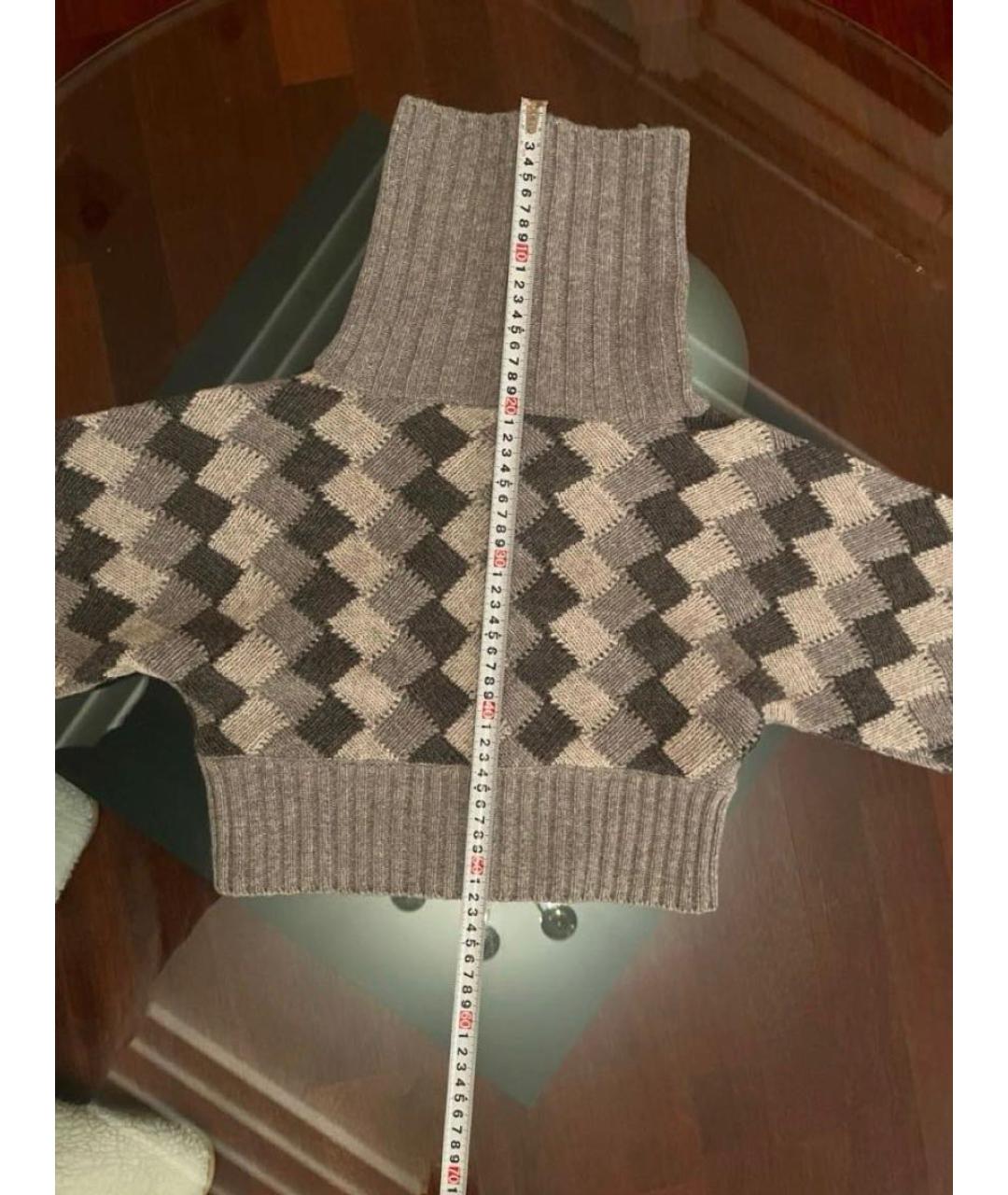 TRUSSARDI Серый шерстяной кардиган, фото 7
